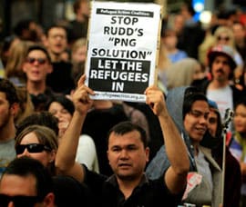 The fantastic outburst of anger against Rudd's PNG deal must lay the basis for a sustained campaign to once again defeat anti-refugee policies