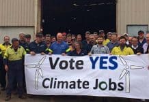 Fighting for climate jobs, pay and union rights
