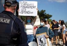 Protester facing jail under COVID rules after police attack anti-cuts protest at Sydney Uni