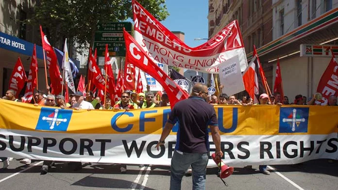 CFMEU rally