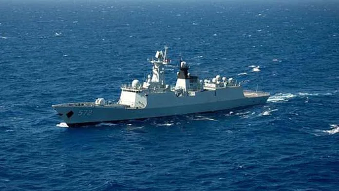 Chinese navy frigate