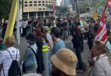 Stop work to stop racism: united action sends Hanson a warning