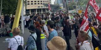 Stop work to stop racism: united action sends Hanson a warning