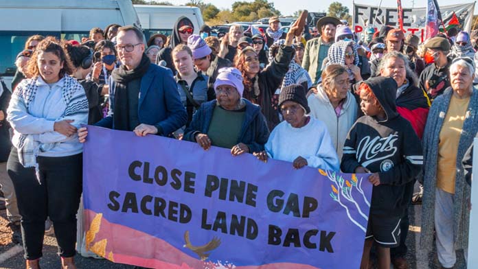 Close Pine Gap action
