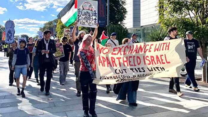 USyd exchange protest